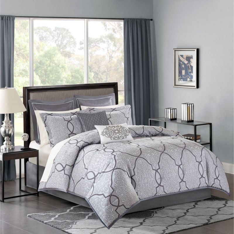 Madison Park 12pc Octavia Complete Bed Set , 1 of 8