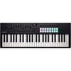 Novation Launchkey MK4 Keyboard Controller with Focusrite 2i2 USB Audio Interface and Yamaha HS5 5" Studio Monitor Pair Package (Cables/Stands - 2 of 4