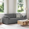 vidaXL Sofa with Cushion Dark gray 219 x 77 x 82 cm fabric - 2 of 4