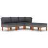 vidaXL Garden Lounge Set Grey - 2 of 4