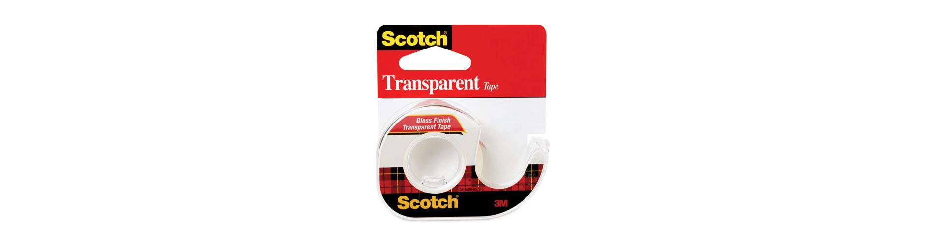 Scotch Transparent Tape in Handheld Dispenser Clear 0.5" x 37.5 ft