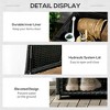 Okak 40 Gallon All-Weather Deck Box with Liner, PE Rattan Patio Storage Box with Shoe Storage for Outdoor Furniture Cushions, Pool Toys - 4 of 4