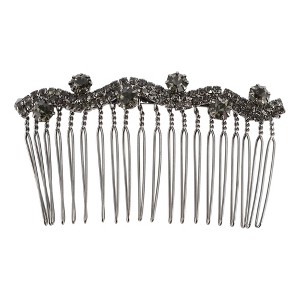 Unique Bargains Women's Wave Patterns Hair Comb Insertion Tool Black 1 Pc - 1 of 3