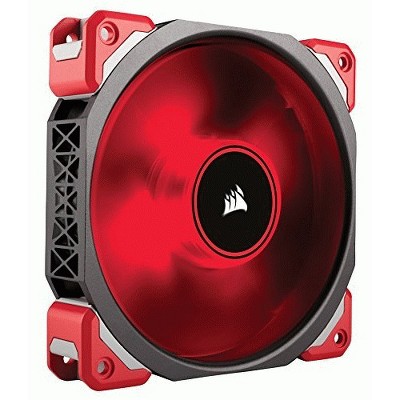 Corsair Air ML120 Cooling Fan - 120 mm - 75 CFM - 37 dB(A) Noise - Magnetic Levitation - 4-pin PWM - Red LED