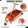 Waste Oil Drain Pan with Pump, 15 Gallon Low Profile Manual Oil Drain Change Pan with 8.2 Ft Hose & Folding Handle, Rolling Oil Drain Cart - 4 of 4