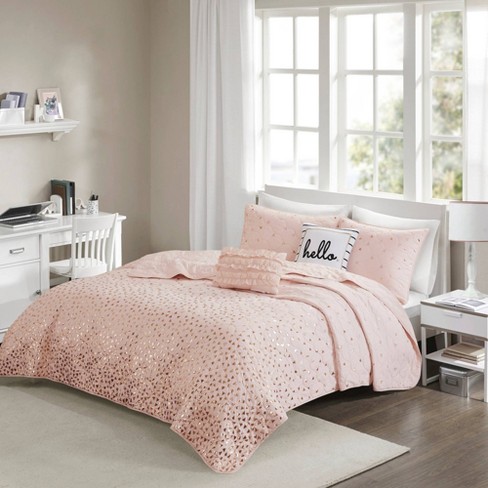 rose gold twin bed frame