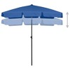 vidaXL Beach Parasol Azure Blue 70.9"x47.2" - 3 of 4