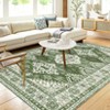 Washable Vintage Rug Non Slip Low Pile Rug Soft Throw Floor Cover Foldable Indoor Carpet for Living Room Bedroom Playroom Nursery - 4 of 4