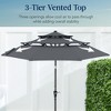 Best Choice Products 10ft 3-Tier Patio Umbrella, Market Sun Shade w/ Tilt Adjustment, Easy Crank - 3 of 4