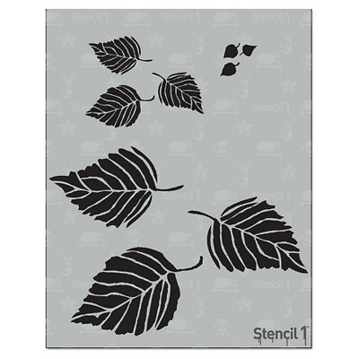 Stencil1 Leaves - Stencil 8.5" x 11"