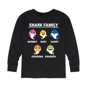 Boys' - Baby Shark - Types Of Sharks Long Sleeve Graphic T-Shirt - 1 of 4