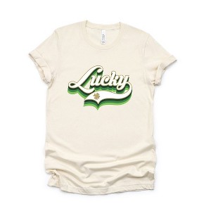 Simply Sage Market Women's Lucky Script Short Sleeve Graphic Tee - 1 of 4
