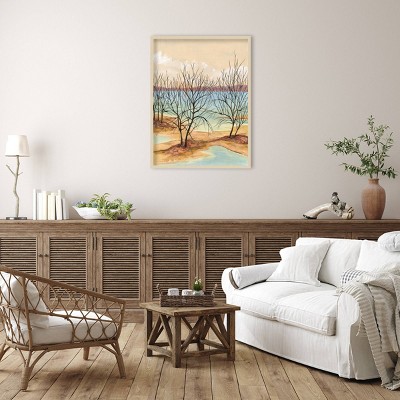 Quiet Cove II Framed Scenic Landscape Graphic Art Print