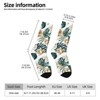 Bright Floral Flowers Women Printed Crew Socks Funny Funky Socks Soft Polyester Novelty Gifts for Artists Men - 2 of 4