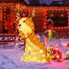 NAYSAYE Party Decoration and Accessories Christmas Dog Figurine with Festive Holiday Charm for Home and Garden, Multicolor, 34.5"*20"*43.5" - 2 of 4