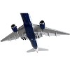 Boeing 777-200ER Commercial Aircraft with Flaps Down White with Tail Stripes 1/400 Diecast Model Airplane by GeminiJets - 4 of 4