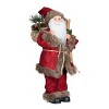 Transpac Fabric 18 in. Multicolor Christmas Rustic Cabin Santa - 2 of 4