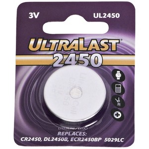 Ultralast® UL2450 CR2450 Lithium Coin Cell Battery in Silver - 1 of 1