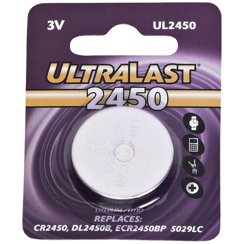 Ultralast® Ul2450 Cr2450 Lithium Coin Cell Battery. : Target