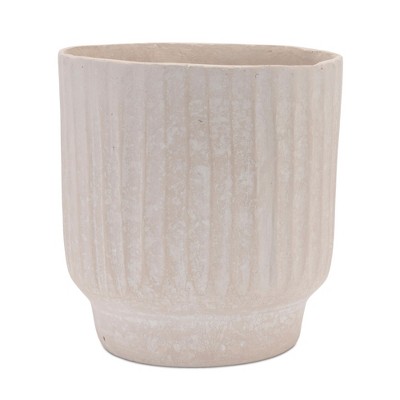 Melrose Recycled Paper Chalk Vase 7.5"H