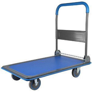 Foldable Platform Push Hand Truck Cart - 1 of 4