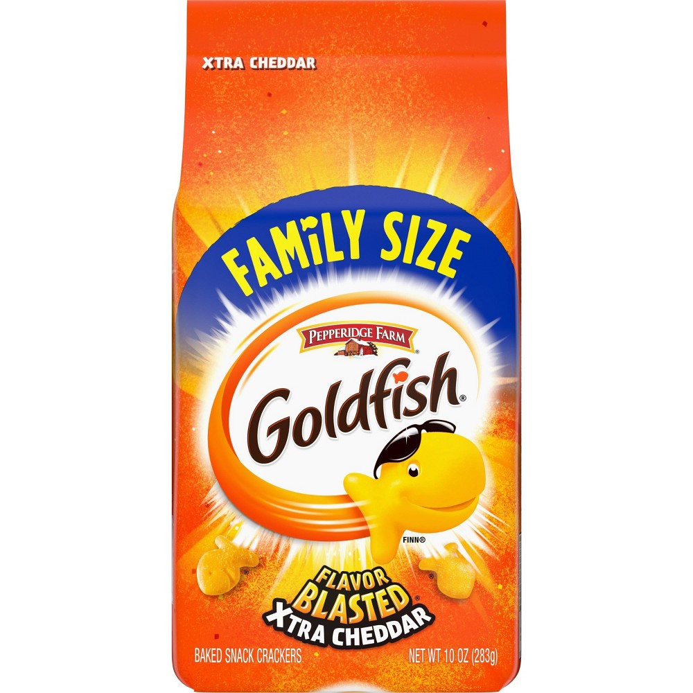 Pepperidge Farm Family Size Goldfish Flavor Blasted Extra Cheddar Snack Crackers - 10oz