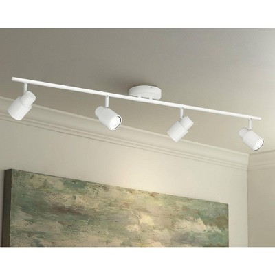Melson White 4-Head LED Ceiling Track Light Fixture