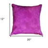 12" X 20"  Cowhide Throw Pillow - 3 of 4