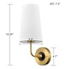 Claxy Modern Gold Wall Sconces Set of 2 Living Room Lamps - 3 of 4