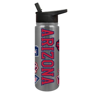 NCAA Arizona Wildcats Varsity Thirst Water Bottle - 24oz: Stainless Steel, Plastic Lid - 1 of 4