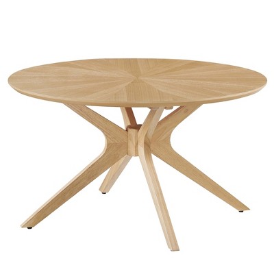 Modway Crossroads Round Wood Coffee Table