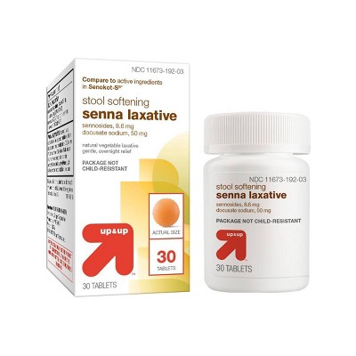 Senna Laxative Plus Stool Softener Tablets - 30ct - up & up™