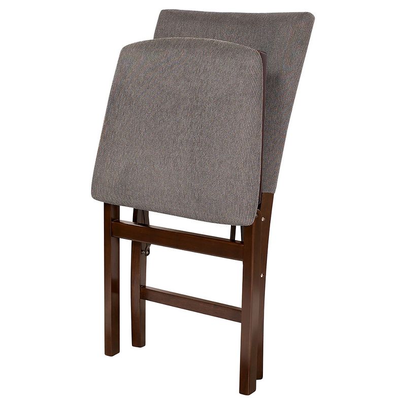Set of 2 Parson&#39;s Folding Chair - Espresso/Jax - Stakmore, 3 of 8