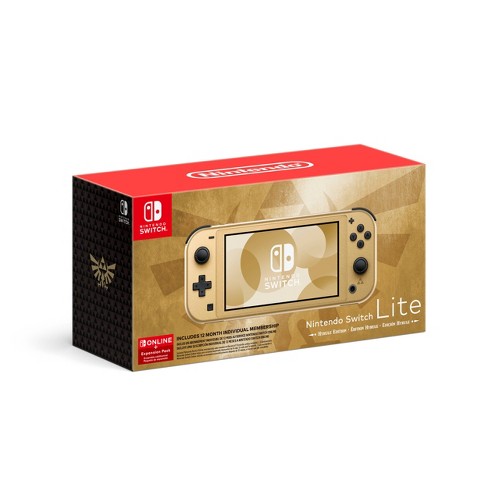 Nintendo Switch Lite Hyrule Edition with Bonus Nintendo Switch Online +  Expansion Pack