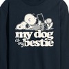Men's - Peanuts - My Dog Is My Bestie Long Sleeve Graphic T-Shirt - 2 of 4