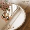 BEAUTYPEAK Beaded Round Wall Mirror Decorative Vanity Bathroom Mirror with Resin Frame - 4 of 4