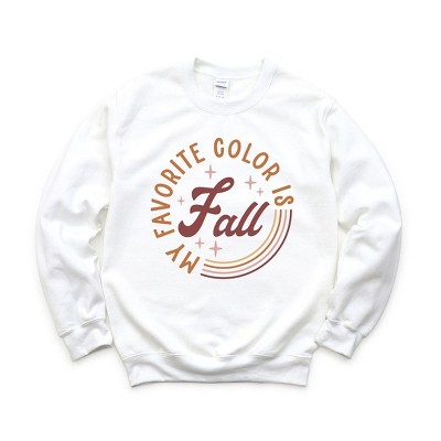Simply Sage Market Women's Graphic Sweatshirt My Favorite Color Is Fall Circle