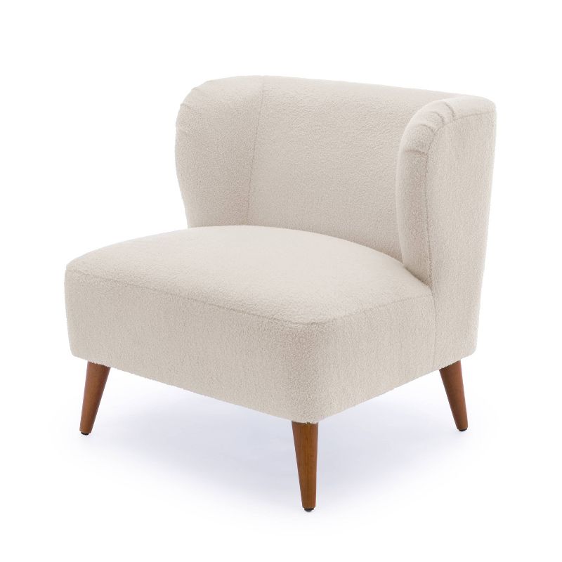 Comfort Pointe Vesper Boucle Accent Chair Milky White, 6 of 17