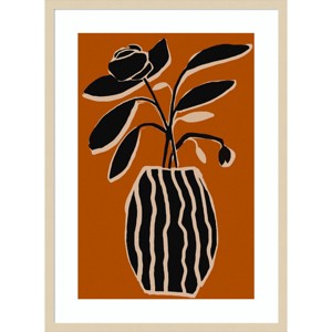 Amanti Art Ochre Still Life No 5 by Treechild Wood Framed Wall Art Print - 1 of 4