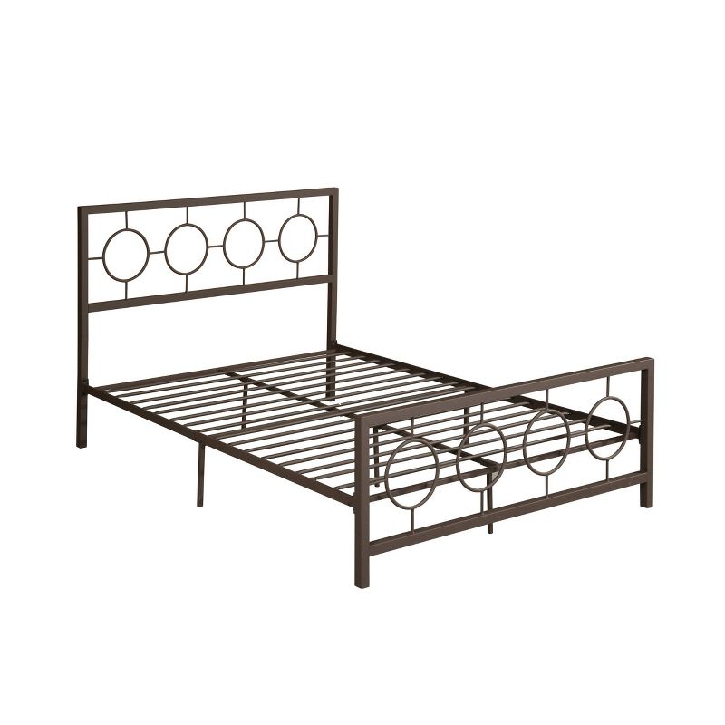 Francoise Modern Contemporary Iron Platform Bed - Christopher Knight Home, 1 of 6