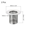 Unique Bargains Stainless Steel Mesh Durable Bathroom Kitchen Sink Strainer 2 Pcs - 2 of 3