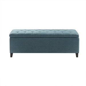 NicBex Modern 49" Storage Bench Upholstered Accent Stools with Button Tufted for Bedroom and Entryway - 1 of 4