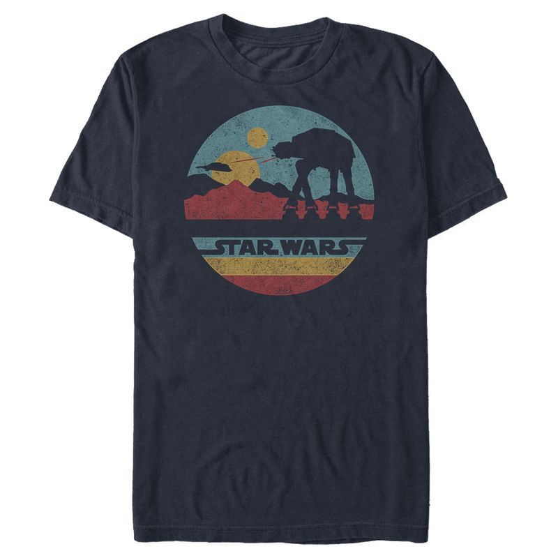 Men's Star Wars AT-AT Retro Circle T-Shirt, 1 of 6
