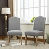 NicBex Set of 2 Dining Chair Modern Nailhead Trim Upholstered Side Chair with Solid Wood Legs for Kitchen,Dining Room - 4 of 4