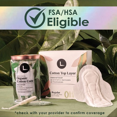 L . Organic Tampon Regular Tampons - 84ct