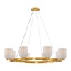 Savoy House Isla Blanca 8 - Light Chandelier in  Warm Brass - 2 of 4
