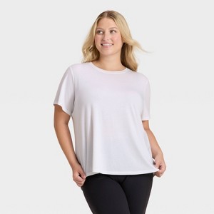 Women's Crewneck Leggings Friendly Short Sleeve T-Shirt - All In Motion™ - 1 of 3