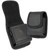 Nakedcellphone Pouch for Motorola RAZR and RAZR+ and RAZR Ultra 2025/2024/2023/2020 - Metal Clip, Magnetic Closure, Belt Harness, Black Leather - 2 of 4
