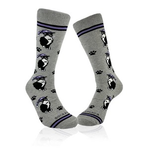 Cat Wearing a Hat Socks from the Sock Panda (Men's Sizes Adult Large) - 1 of 4