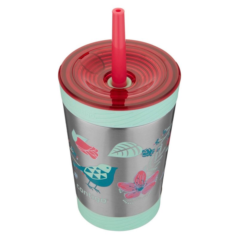 Contigo Kids 12oz Stainless Steel Spill-Proof Tumbler with Straw, 3 of 9